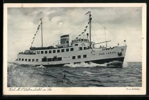 AK Kiel, Passagierschiff M.S. Laboe sticht in See