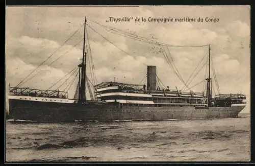 AK Passagierschiff Thysville, Compagnie maritime du Congo