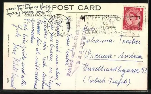 AK Cunard Passagierschiff RMS Scythia