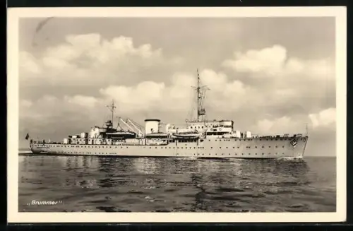 AK Kriegsschiff Brummer der Kriegsmarine