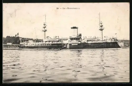 AK Kriegsschiff Redoutable auf See