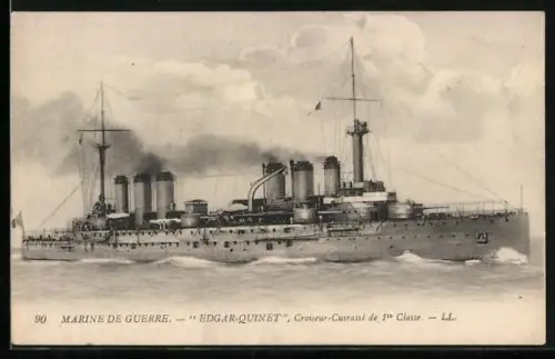 AK Kriegsschiff Edgar-Quinet, Croiseur-Cuirassé de 1er Classe
