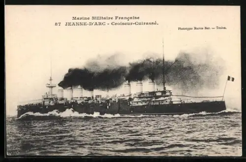 AK Jeanne-D`arc, Croiseur-Cuirasse, Marine Militaire Francaise, Kriegsschiff