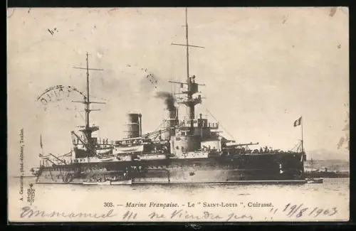 AK Kriegsschiff Saint-Louis, Cuirassé