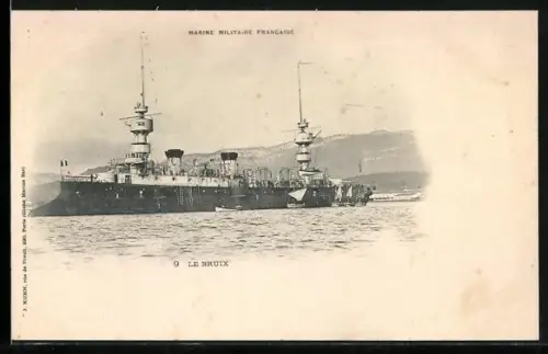 AK Kriegsschiff Le Bruix, Marine Militaire Francaise
