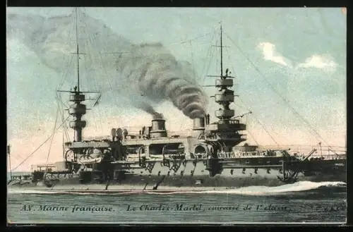 AK Kriegsschiff Charles-Martel, cuirassé de 1er classe