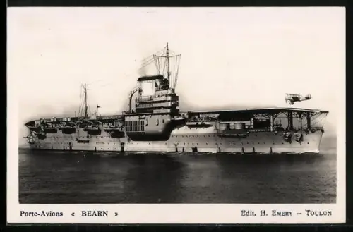 AK Kriegsschiff Porte-Avions Bearn
