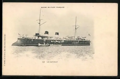 AK Kriegsschiff Le Catinat, Marine Militaire Francaise