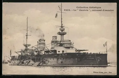 AK Kriegsschiff Gaulois, cuirassé d`escadre