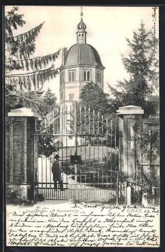 AK Graz, Glockenturm am Schlossberg mit Eingangstor