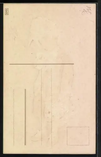 Präge-AK Junge in Barock-Kleidung mit Margeriten, Hartelijk gefeliciteerd