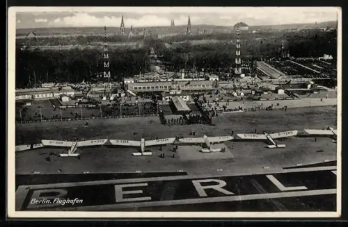 AK Berlin, Flughafen aus der Vogelschau