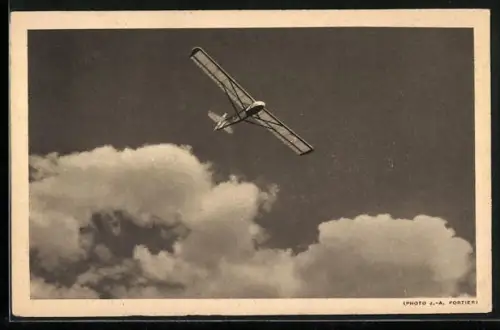 AK Segelflugzeug Avia 151 A in der Luft