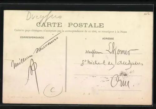 AK Zola au Panthéon, La Vraie Débacle 1908, Karikatur, Dreyfus-Affäre