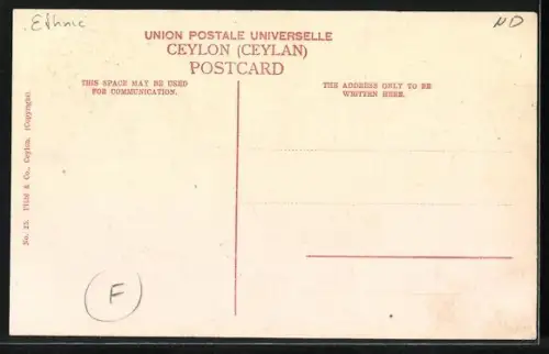 AK Colombo, Dorfbewohner mit ihren Kinder auf der Strasse