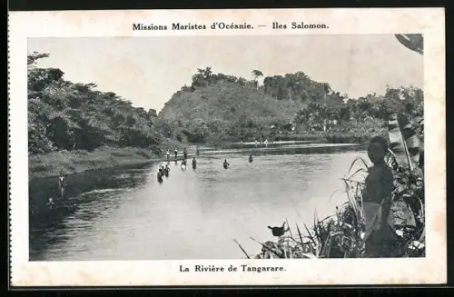 AK Tangarare, Missions Maristes d`Oceanie, Iles Salomon, La Riviere