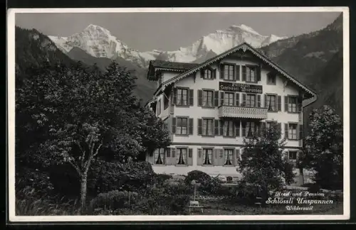 AK Wilderswil, Hotel und Pension Schlössli Unspunnen