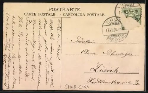 AK Chur, Verwaltungsgebäude der Rhätischen Bahn