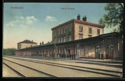 AK Ersekujvar, Vasuti Allomas, Bahnhof