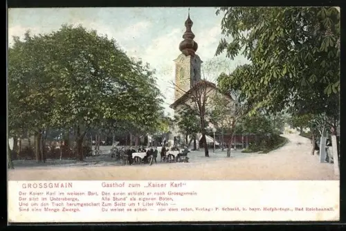 AK Grossgmain, Gasthaus zum Kaiser Karl