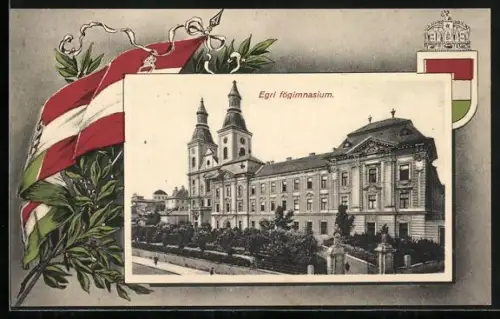 AK Eger, Egri fögimnasium, Ungarische Flagge