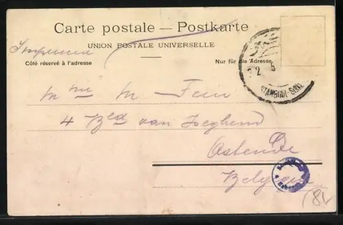 AK Constantinople, Cour et fontaine de la Mosquée Bayazed