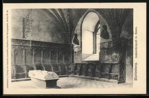 AK Marienburg / Malbork, Hochschloss, Hochmeistergruft St. Annen