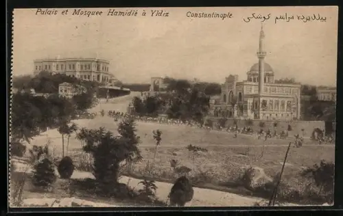 AK Constantinople, Palais et Mosquée Hamidié à Yldiz