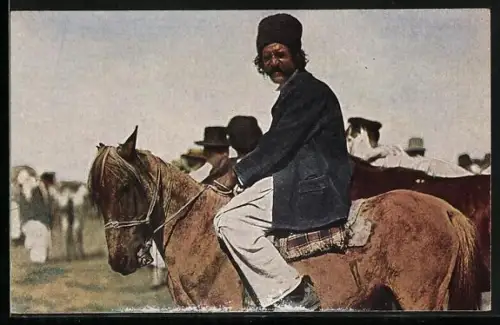 AK Zigeuner zu Pferd