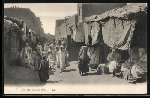 AK Sidi-Okba, une rue, Gassenansicht