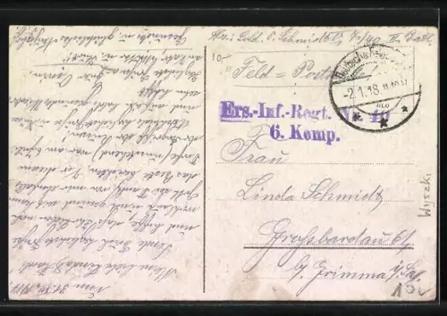 AK Hodof, Panoramablick von der Bergwiese