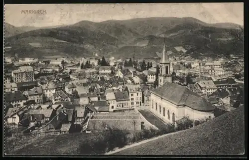 AK Markirch, Totalansicht mit Kirche