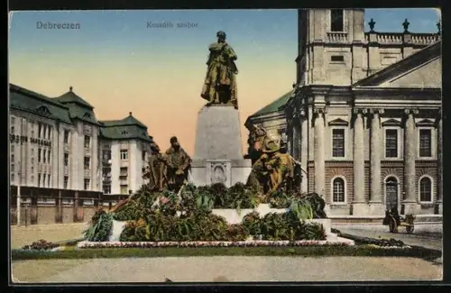 AK Debrecen / Debreczin, Kossúth szobor