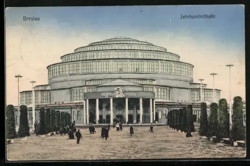 AK Breslau, Jahrhundert-Feier 1813-1913 Freiheitskriege, Jahrhunderthalle