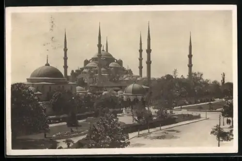 AK Constantinople, Blick auf die Sultan Achmed - Moschee