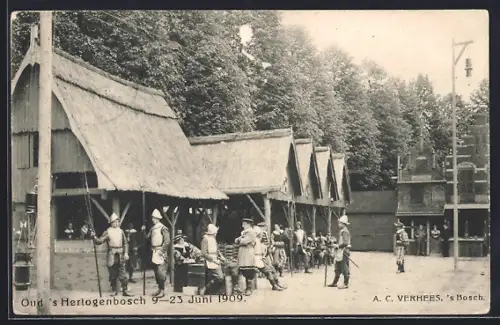 AK Oud`s Hertogenbosch 9.-23. Juni 1909, Ausstellung