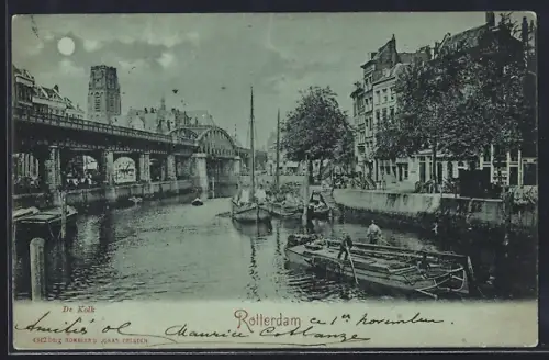 Mondschein-AK Rotterdam, De Kolk
