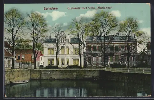 AK Gorinchem, Sluiskolk met Villa Marianne