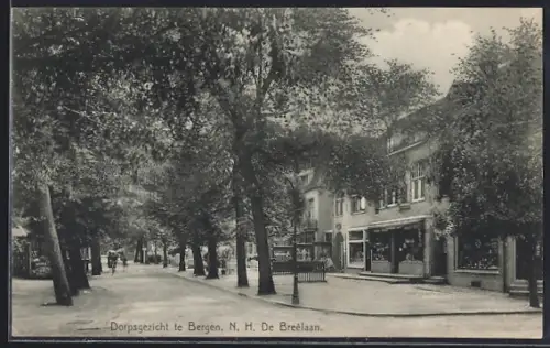 AK Bergen /N. H., Dorpsgezicht, De Breêlaan