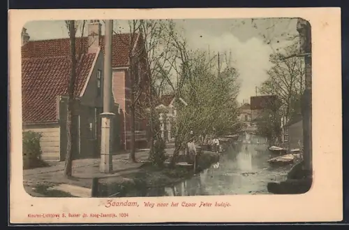 AK Zaandam, Weg naar het Czaar Peter huisje