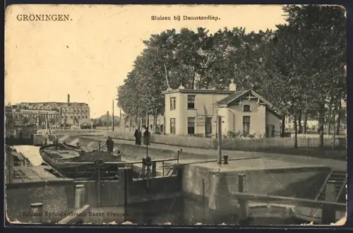 AK Groningen, Sluizen bij Damsterdiep