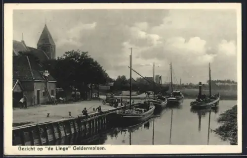 AK Geldermalsen, Gezicht op de Linge
