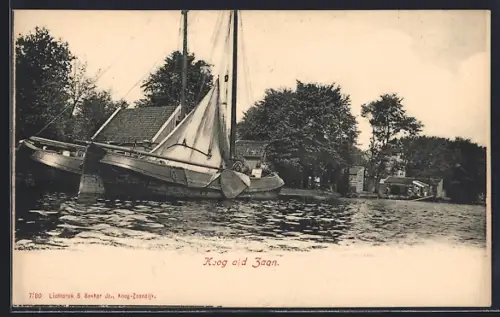 AK Koog a. d. Zaan, Segelboote am Ufer
