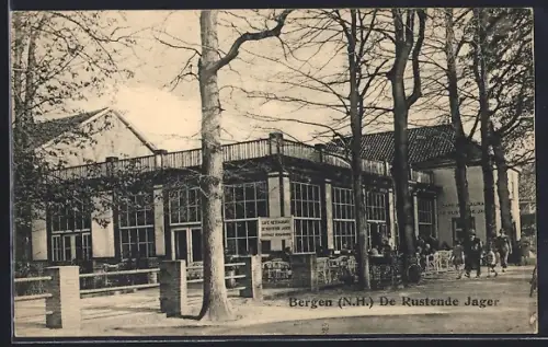 AK Bergen /N.-H., Café Restaurant De Rustende Jager