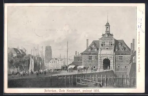 AK Rotterdam, Oude Hoofdpoort, gesloopt 1856