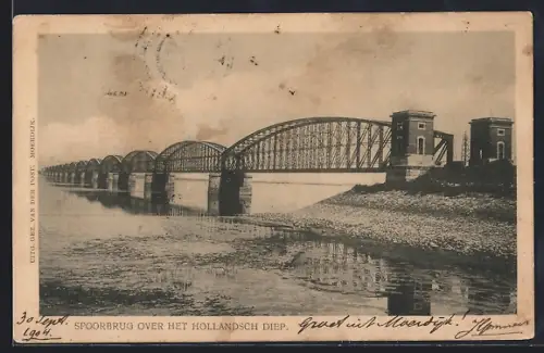 AK Hollandsch Diep, Spoorbrug over het Hollandsch Diep