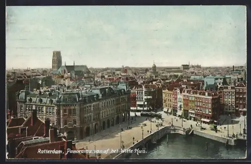 AK Rotterdam, Panorama van af het Witte Huis