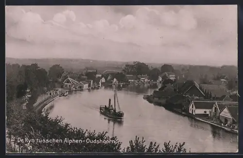 AK Alphen, De Ryn tusschen Alphen-Oudshoorn