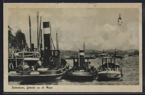 AK Rotterdam, Gezicht op de Maas