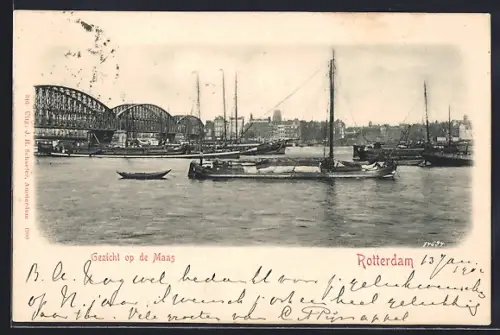 AK Rotterdam, Gezicht op de Maas
